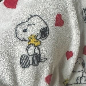 Snoopy Heart Print Blanket